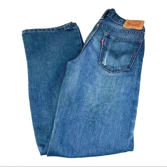 Levi’s 505 Regular fit Straight Leg Blue Jeans size 14 reg 27W x 27L - Picture 1 of 8